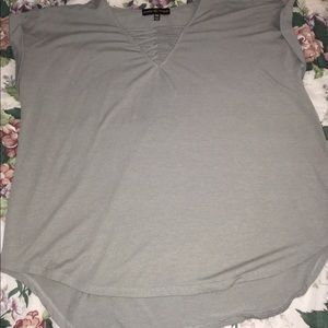 Cool-tone green top. XXL